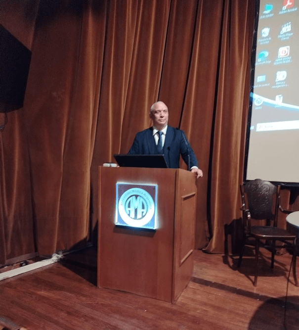 Photo 2 - presentation by Dr. Lorenzo Díaz Salazar